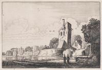 KG 02915
<br/>
Landschap met bastion, toren en kapel
<br/>
<em>Velde, Jan van de (II) (1593-1641)</em>